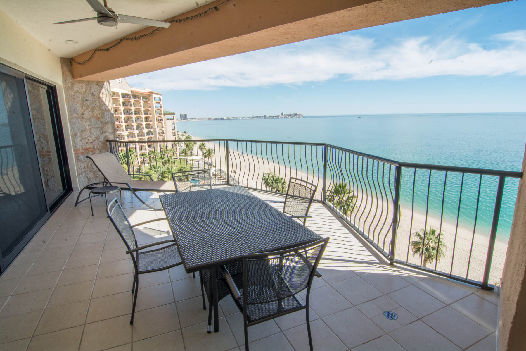 Unit 703W private balcony with ocean view